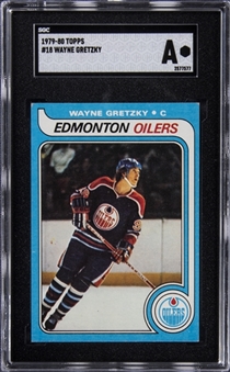 1979-80 Topps #18 Wayne Gretzky Rookie Card - SGC AUTHENTIC